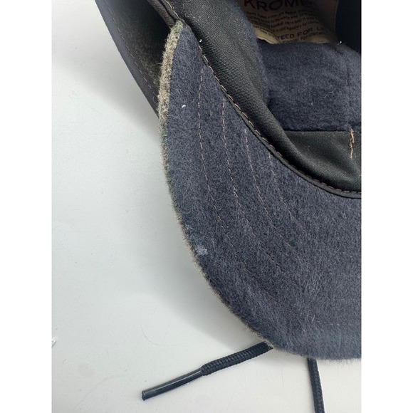 Stormy Kromer Wool Blend Camo Trapper Hat Size 6 3/4 Ear Flaps - Picture 5 of 10